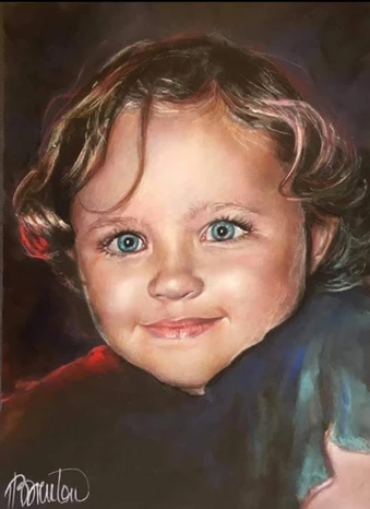 portrait Pastel enfant