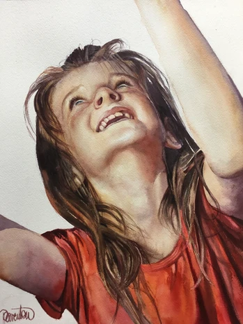 aquarelle petite fille