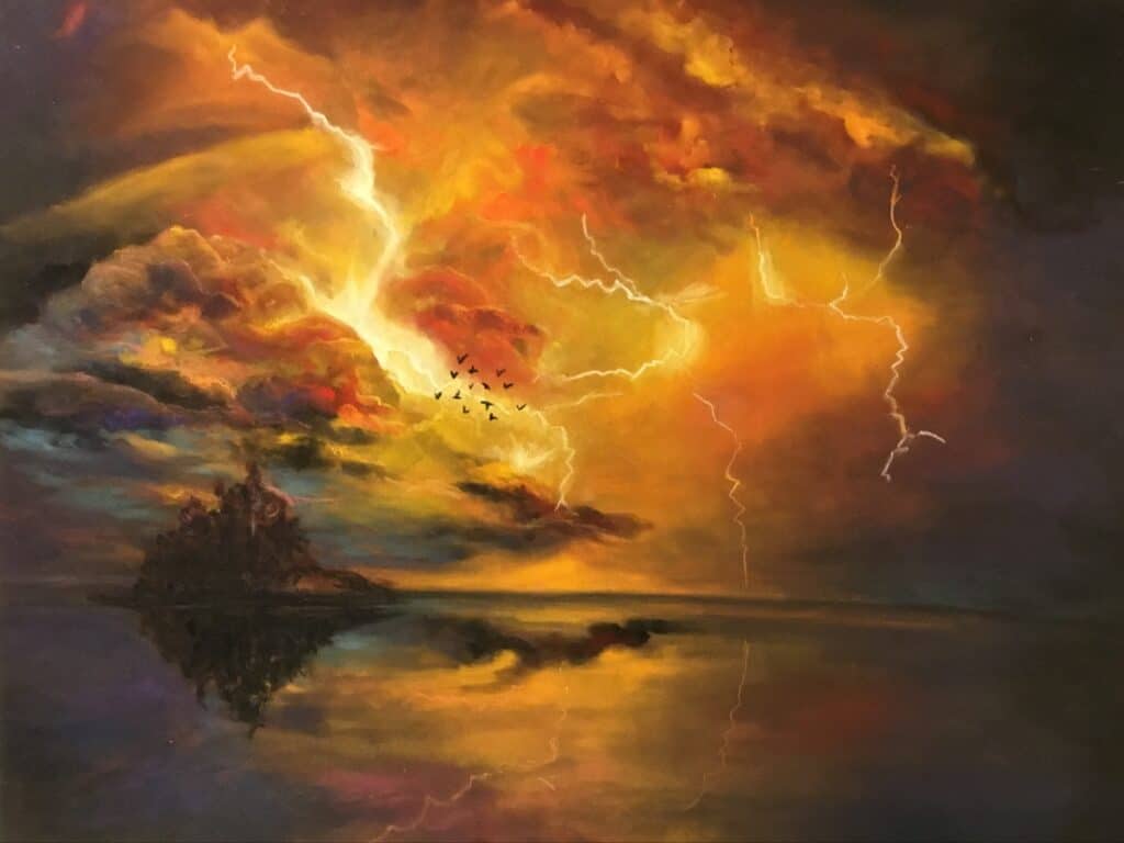 artiste paysager Reims en Champagne paysage au pastel