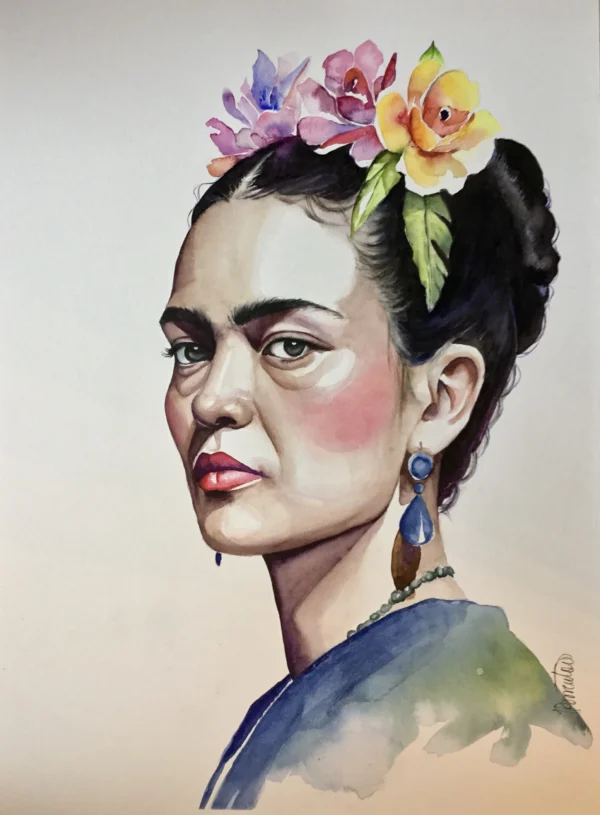 Frida Kalho aquarelle