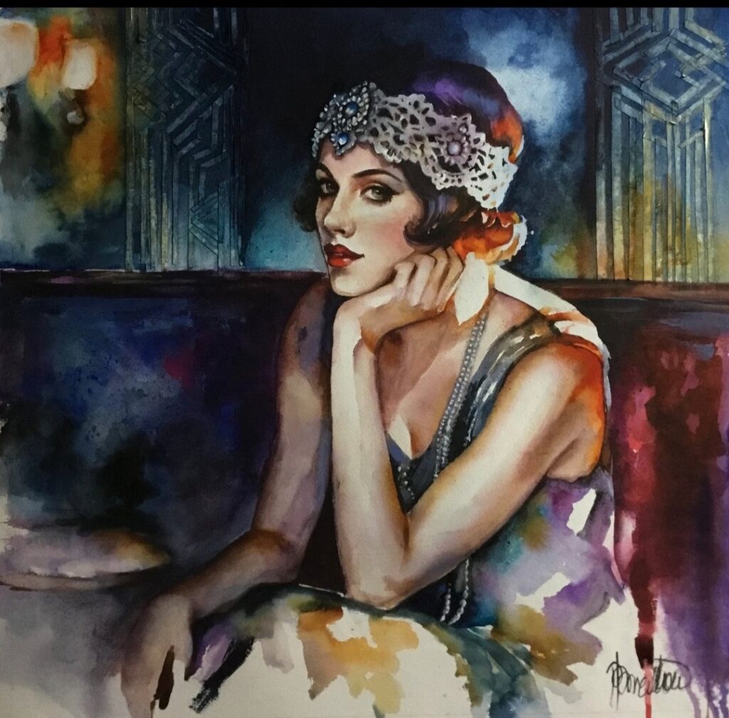 Aquarelle années 20